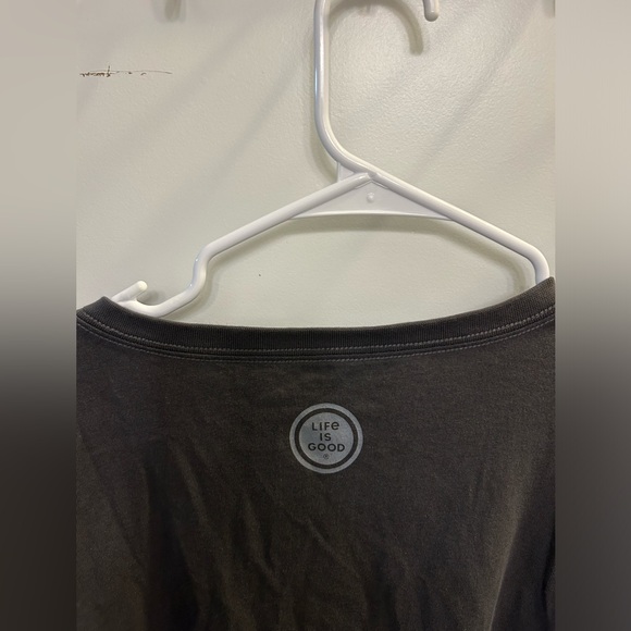 NWT Life Is Good Happy Holidays V-Neck Long Sleeve - Picture 7 of 10